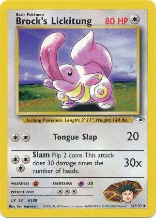Brock's Lickitung 041  - Unlimited Gym Heroes - Uncommon