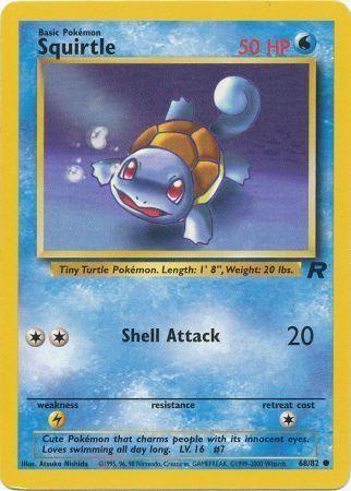 Squirtle 068  - Unlimited Team Rocket - Common