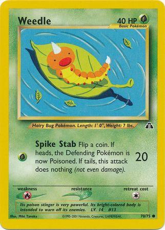 Weedle 070  - Unlimited Neo Discovery - Common