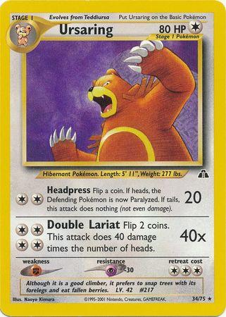 Ursaring (34) (34) 034  - Unlimited Neo Discovery - Rare