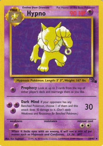 Hypno (23) (23) 023  - Unlimited Fossil - Rare