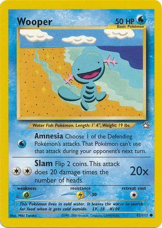 Wooper 082  - Unlimited Neo Genesis - Common