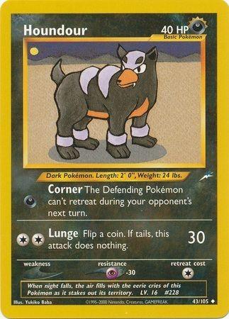 Houndour 043  - Unlimited Neo Destiny - Uncommon