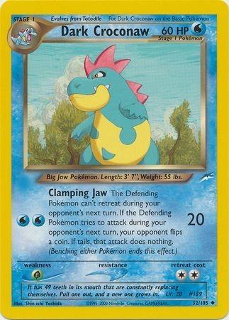 Dark Croconaw 032/105  - Unlimited Neo Destiny - Uncommon