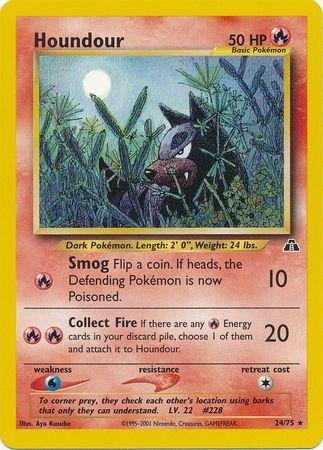Houndour (24)  - Unlimited Neo Discovery - Rare