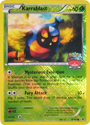 Karrablast - 8/101 (Championship Series) [Staff]/101  - Reverse Holofoil League & Championship Cards - Promo