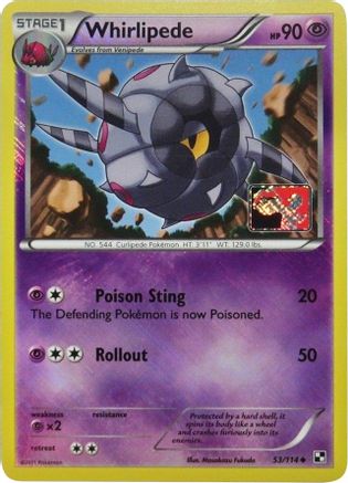 Whirlipede (League Promo) 053/114  - Reverse Holofoil League & Championship Cards - Promo