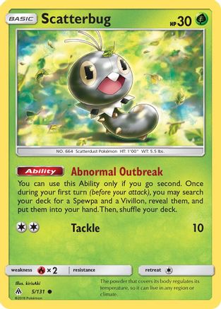 Scatterbug (5)/131  SM  Forbidden Light - Common