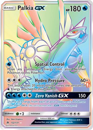 Palkia GX (Secret)  - Holofoil SM  Forbidden Light - Secret Rare