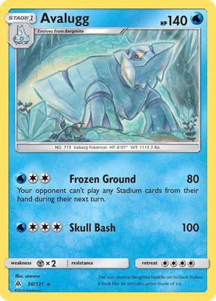 Avalugg  SM  Forbidden Light - Rare