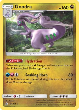 Goodra 094  - Reverse Holofoil SM  Forbidden Light - Holo Rare