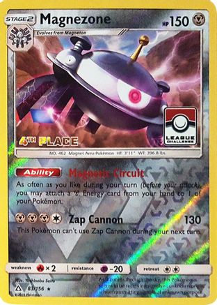 Magnezone - 83/156 (League Challenge) [4th Place]/156  - Reverse Holofoil League & Championship Cards - Promo