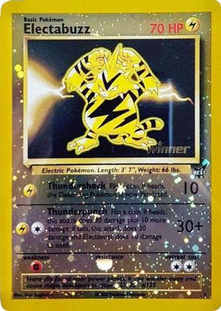 Electabuzz - 1 [Winner]  - Reverse Holofoil Best of Promos - Promo