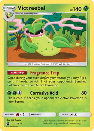 Victreebel  - Reverse Holofoil SM  Celestial Storm - Holo Rare