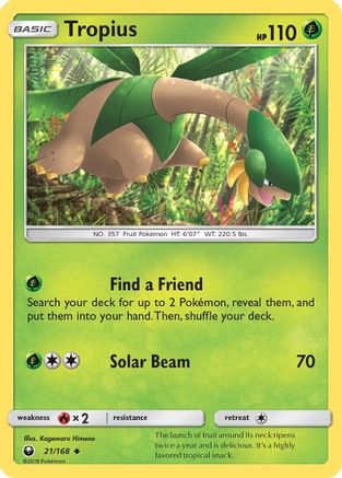 Tropius  SM  Celestial Storm - Uncommon