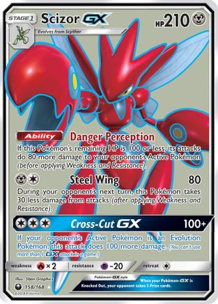 Scizor GX (Full Art)  - Holofoil SM  Celestial Storm - Ultra Rare