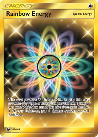 Rainbow Energy (Secret)  - Holofoil SM  Celestial Storm - Secret Rare