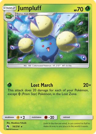 Jumpluff/214  - Holofoil SM  Lost Thunder - Holo Rare