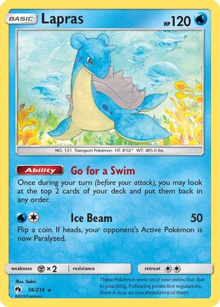 Lapras 056/214  SM  Lost Thunder - Rare