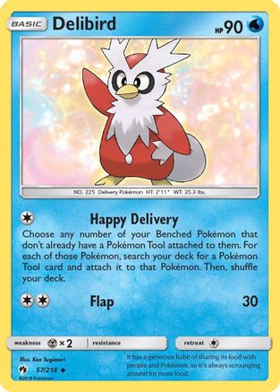 Delibird 057  SM  Lost Thunder - Uncommon