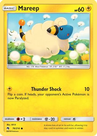 Mareep (76) (76) 076  SM  Lost Thunder - Common