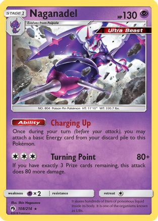 Naganadel 108  - Holofoil SM  Lost Thunder - Holo Rare