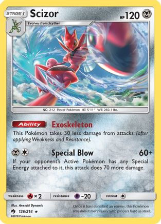 Scizor  - Reverse Holofoil SM  Lost Thunder - Holo Rare