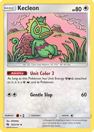 Kecleon (162) (162) 162  SM  Lost Thunder - Uncommon