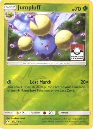 Jumpluff (Pokemon League) 014/214  - Reverse Holofoil League & Championship Cards - Promo