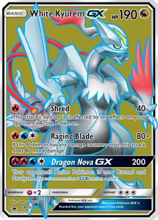White Kyurem GX - SM141  - Holofoil SM Promos - Promo
