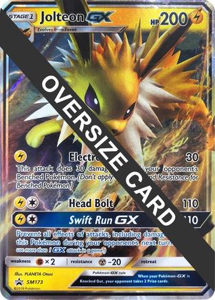 Jolteon GX - SM173 (SM Black Star Promo)  - Holofoil Jumbo Cards - Promo