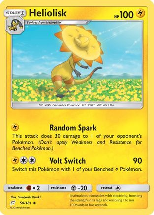 Heliolisk  - Reverse Holofoil SM  Team Up - Uncommon