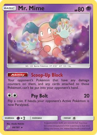 Mr. Mime 066  SM  Team Up - Rare