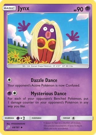 Jynx/181  - Reverse Holofoil SM  Team Up - Uncommon