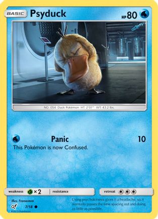 Psyduck (Holo Common) 007  - Holofoil Detective Pikachu - Common