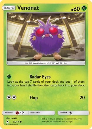 Venonat (9) (9) 009  SM  Unbroken Bonds - Common