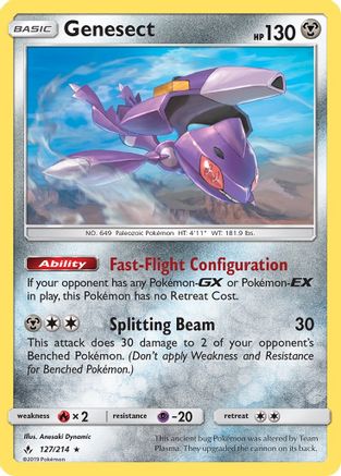 Genesect/214  SM  Unbroken Bonds - Rare