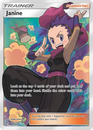 Janine (Full Art)  - Holofoil SM  Unbroken Bonds - Ultra Rare