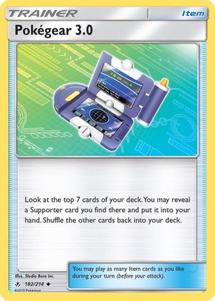 Pokegear 3.0 182  - Reverse Holofoil SM  Unbroken Bonds - Uncommon