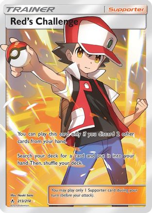 Red's Challenge (Full Art)  - Holofoil SM  Unbroken Bonds - Ultra Rare