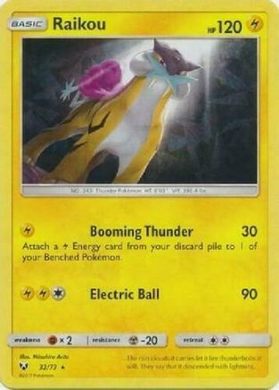 Raikou (Let's Play, Pikachu!)  032/73  - Holofoil Deck Exclusives - Holo Rare