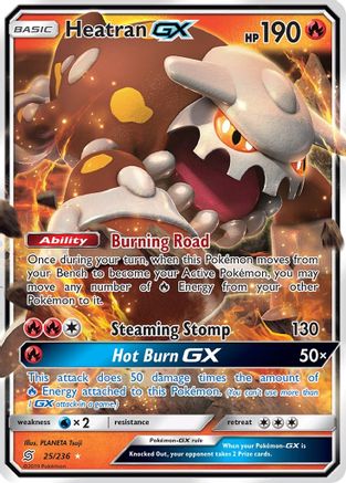 Heatran GX 025  - Holofoil SM  Unified Minds - Ultra Rare