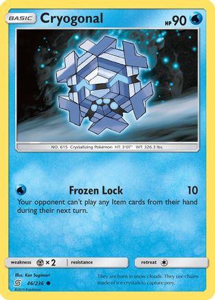 Cryogonal 046  - Reverse Holofoil SM  Unified Minds - Common