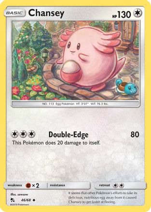 Chansey 046  - Reverse Holofoil Hidden Fates - Uncommon