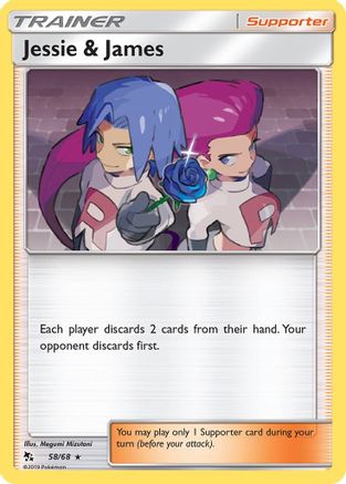 Jessie & James 058  - Holofoil Hidden Fates - Holo Rare