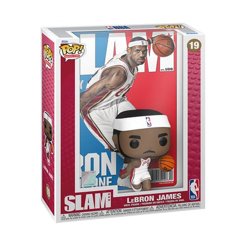 Funko Pop! NBA SLAM COVER LeBron James NBA CLEVELAND Cavaliers #19 with Case