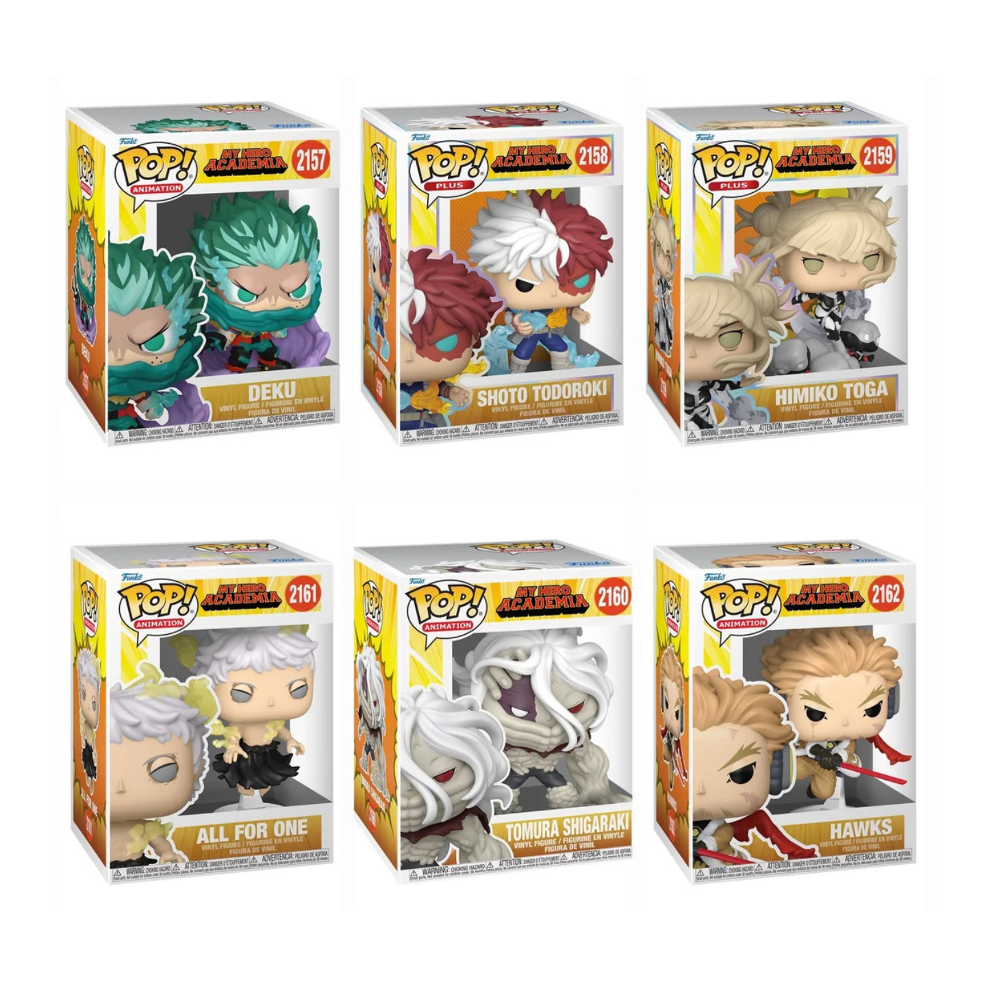 Funko Pop! Anime: My Hero Academia - Deku / Shoto Todoroki / Himiko Toga / All For One / Tomura Shigaraki / Hawks *PREORDER*