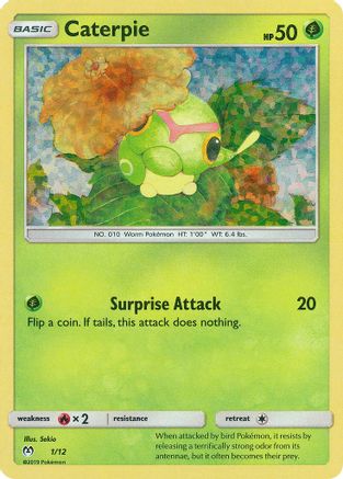 Caterpie - 1/12/12  - Holofoil McDonalds Promos 2019 - Promo