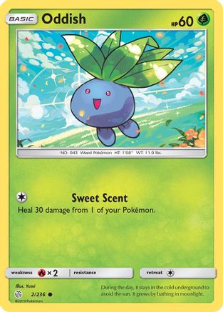 Oddish 002  SM  Cosmic Eclipse - Common