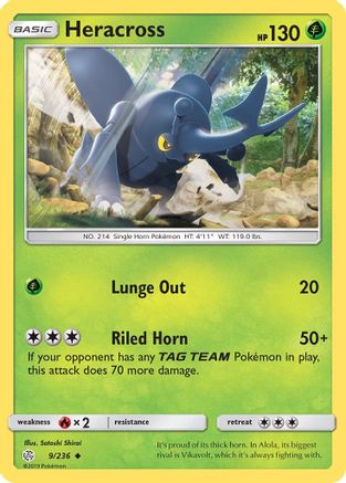 Heracross 009  SM  Cosmic Eclipse - Uncommon